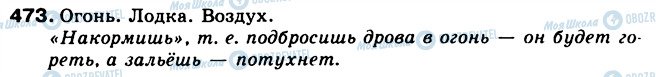 ГДЗ Російська мова 5 клас сторінка 473
