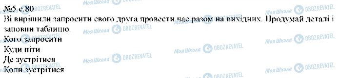 ГДЗ Английский язык 5 класс страница p80ex5
