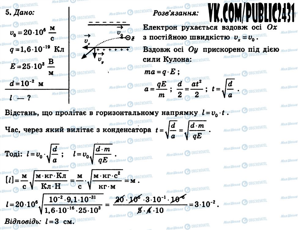 ГДЗ Фізика 11 клас сторінка СР7