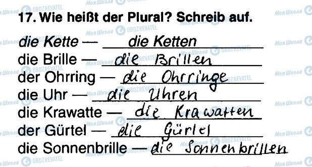 ГДЗ Немецкий язык 5 класс страница 17