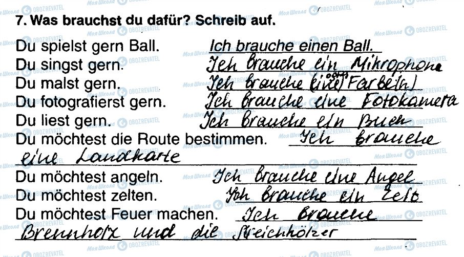 ГДЗ Немецкий язык 5 класс страница 7