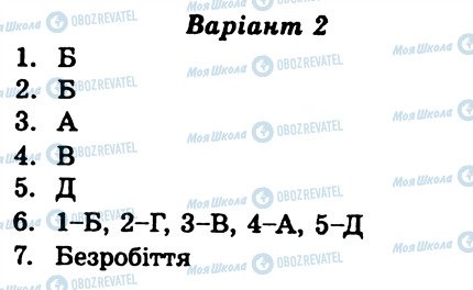 ГДЗ Географія 10 клас сторінка КР2