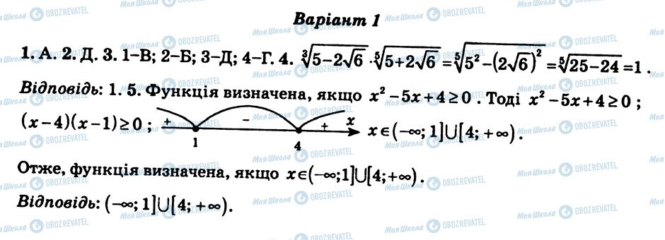 ГДЗ Алгебра 10 клас сторінка СР4