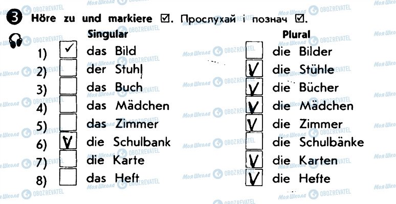 ГДЗ Немецкий язык 5 класс страница 3