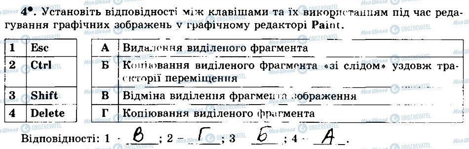 ГДЗ Інформатика 5 клас сторінка 4