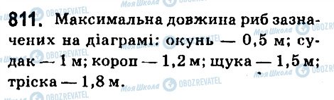 ГДЗ Математика 6 клас сторінка 811