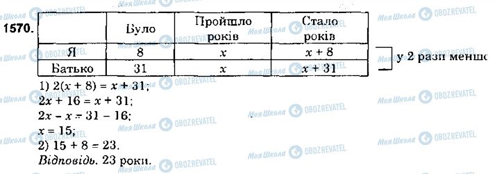 ГДЗ Математика 6 клас сторінка 1570