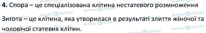 ГДЗ Біологія 6 клас сторінка 4