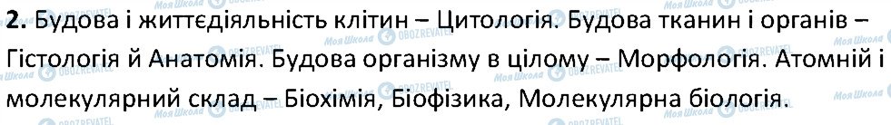 ГДЗ Біологія 6 клас сторінка 2