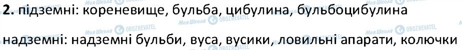 ГДЗ Біологія 6 клас сторінка 2