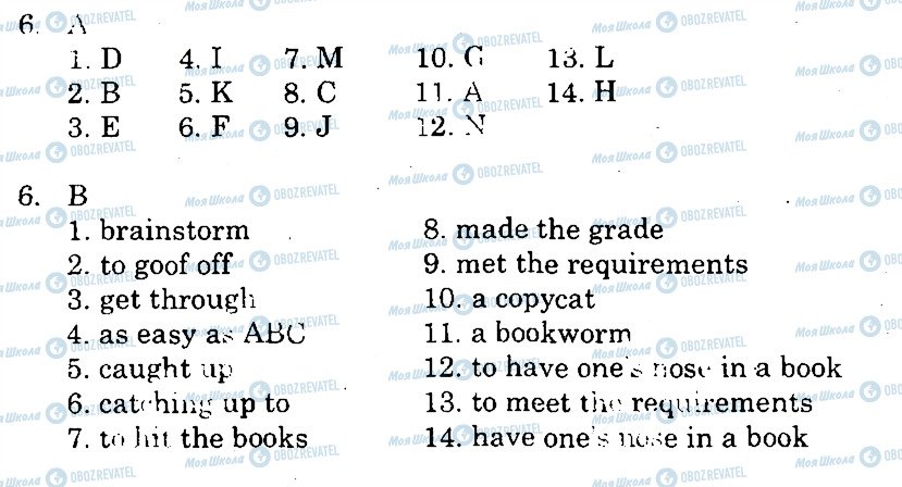 ГДЗ Английский язык 10 класс страница 6