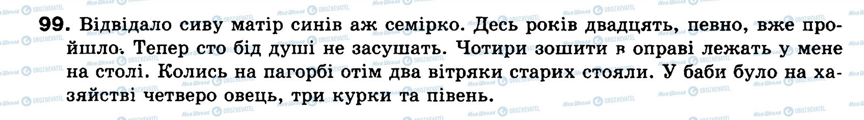 ГДЗ Українська мова 8 клас сторінка 99