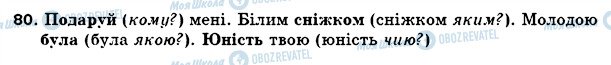 ГДЗ Українська мова 5 клас сторінка 80
