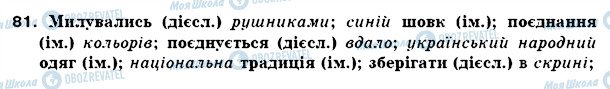 ГДЗ Українська мова 5 клас сторінка 81