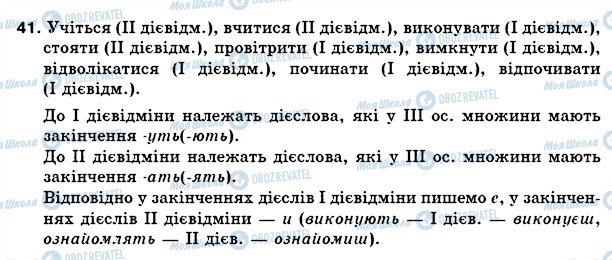 ГДЗ Українська мова 5 клас сторінка 41