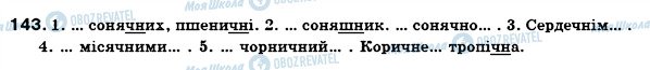 ГДЗ Українська мова 6 клас сторінка 143