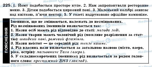 ГДЗ Українська мова 6 клас сторінка 225