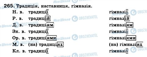 ГДЗ Українська мова 6 клас сторінка 265