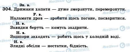 ГДЗ Українська мова 6 клас сторінка 304