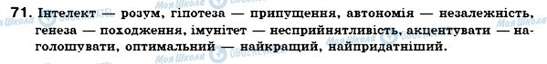 ГДЗ Українська мова 6 клас сторінка 71