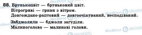 ГДЗ Українська мова 6 клас сторінка 88