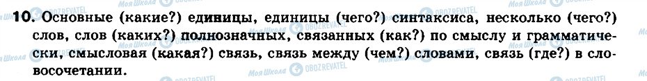 ГДЗ Російська мова 8 клас сторінка 10