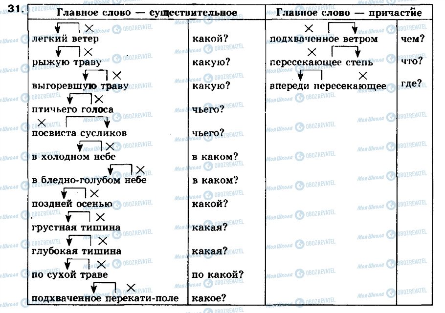 ГДЗ Російська мова 8 клас сторінка 31