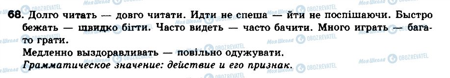 ГДЗ Російська мова 8 клас сторінка 68