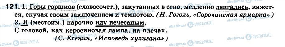 ГДЗ Русский язык 8 класс страница 121