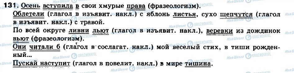 ГДЗ Російська мова 8 клас сторінка 131