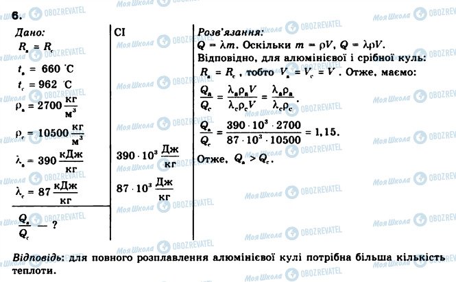 ГДЗ Физика 8 класс страница 6