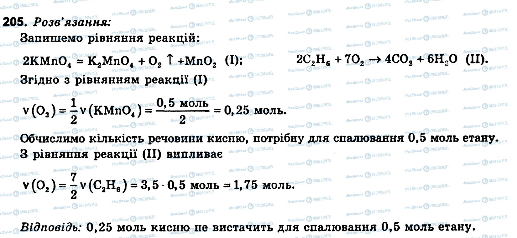 ГДЗ Хімія 11 клас сторінка 205