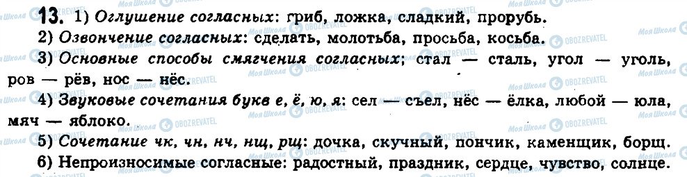 ГДЗ Російська мова 11 клас сторінка 13