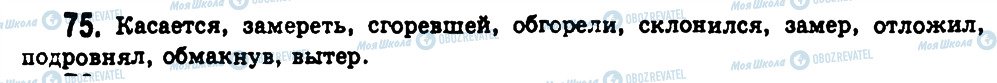 ГДЗ Російська мова 11 клас сторінка 75