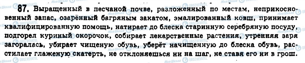 ГДЗ Російська мова 11 клас сторінка 87