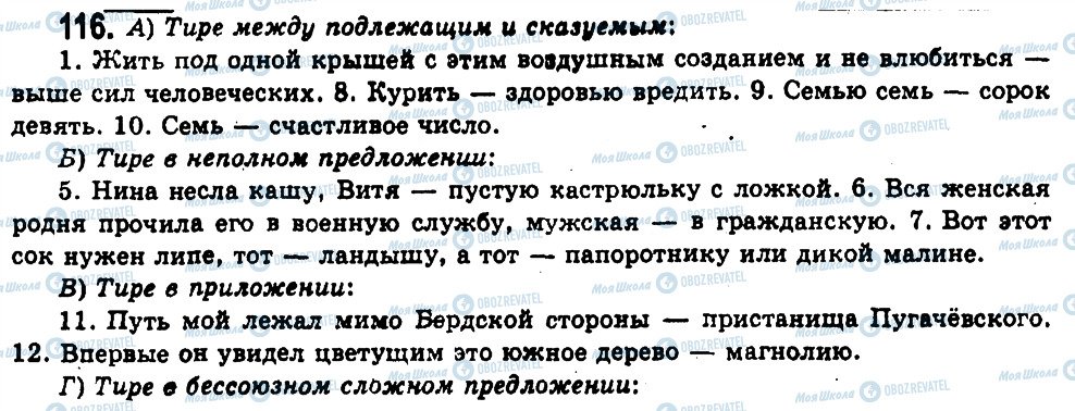 ГДЗ Російська мова 11 клас сторінка 116