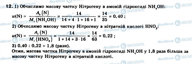 ГДЗ Химия 8 класс страница 12