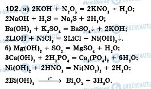 ГДЗ Хімія 8 клас сторінка 102