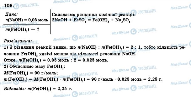 ГДЗ Хімія 8 клас сторінка 106