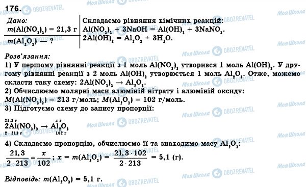 ГДЗ Хімія 8 клас сторінка 176