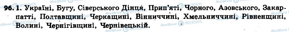 ГДЗ Українська мова 6 клас сторінка 96