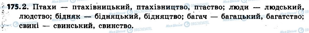 ГДЗ Українська мова 6 клас сторінка 175