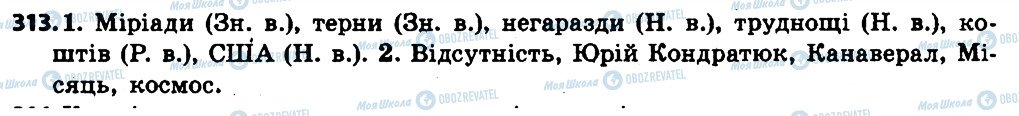 ГДЗ Українська мова 6 клас сторінка 313