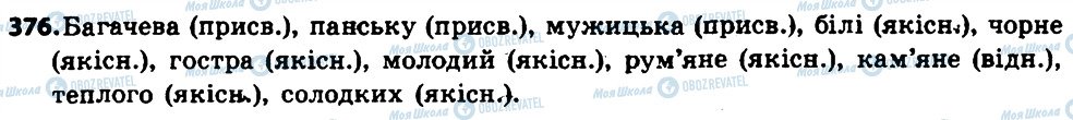 ГДЗ Українська мова 6 клас сторінка 376