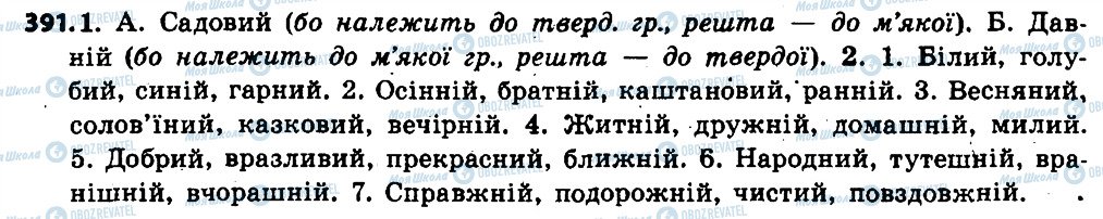 ГДЗ Українська мова 6 клас сторінка 391
