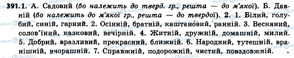 ГДЗ Укр мова 6 класс страница 391