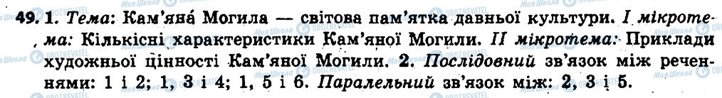 ГДЗ Українська мова 6 клас сторінка 49