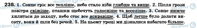 ГДЗ Українська мова 7 клас сторінка 238