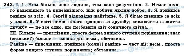 ГДЗ Українська мова 7 клас сторінка 243
