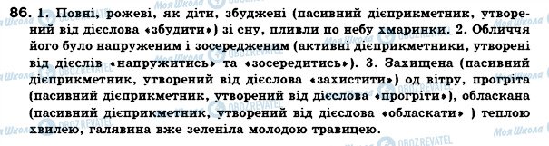 ГДЗ Українська мова 7 клас сторінка 86